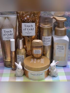 Bath & Body Works Touch of Gold 8 Piece Bath & Body Care Set NEW